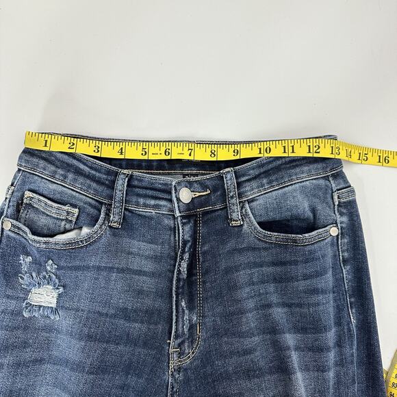 Judy Blue Jeans Womens 26 Blue Boyfriend High Rise Stretch Casual Minimalist - Picture 10 of 16